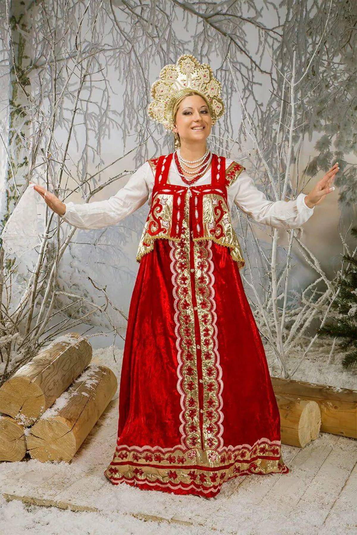 Girls in Slavic costumes in Jiangmen