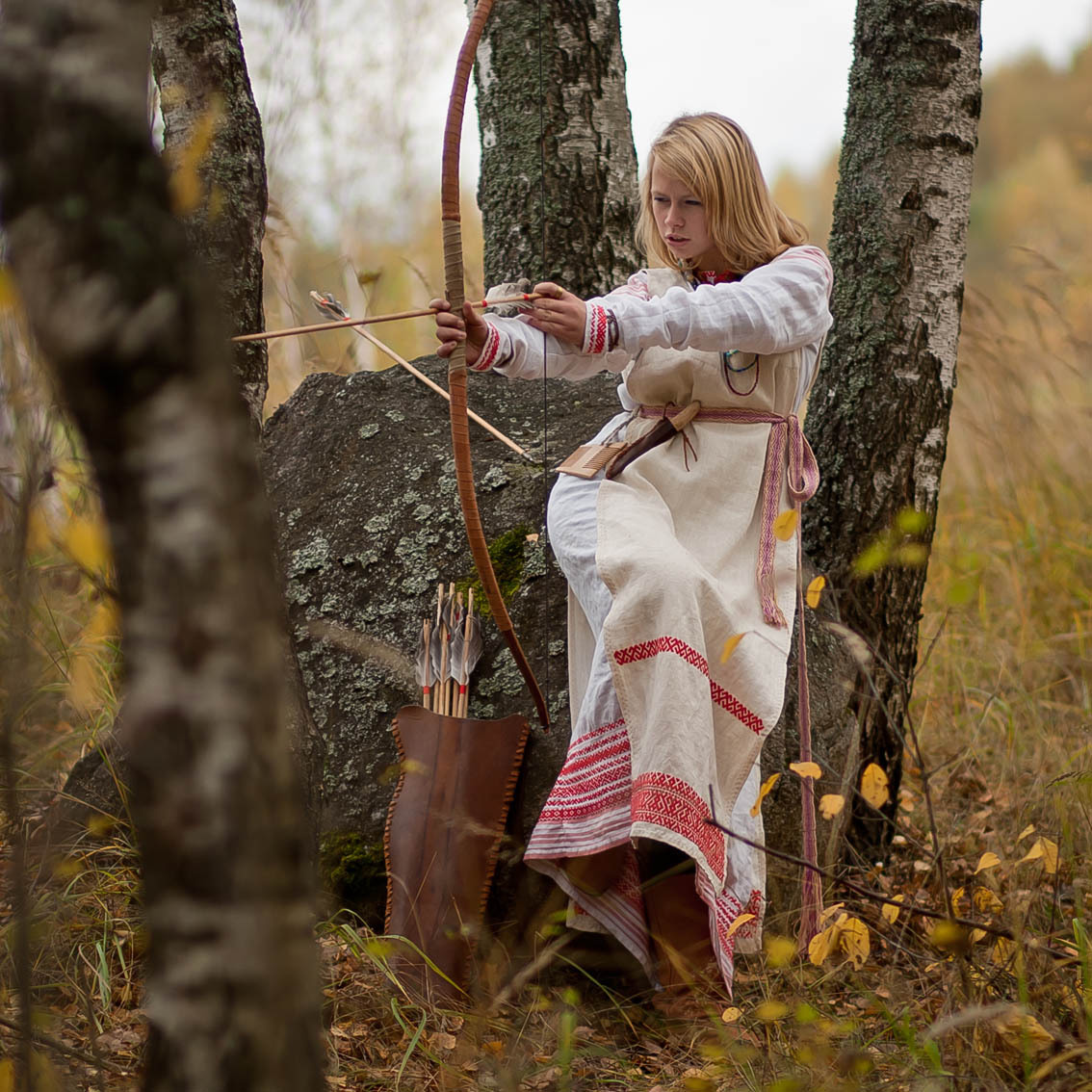 Sexy photo Girls in Slavic costumes in Jiangmen